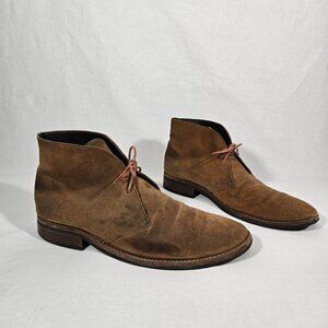 THURSDAY BOOT CO. The Scout Chukka Cognac Suede Thrusted Boots Men's Size 10.5.